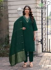 Florina Vol 1 By Vaniska Roman Silk Khatli Kurti With Bottom Dupatta Wholesale Online
